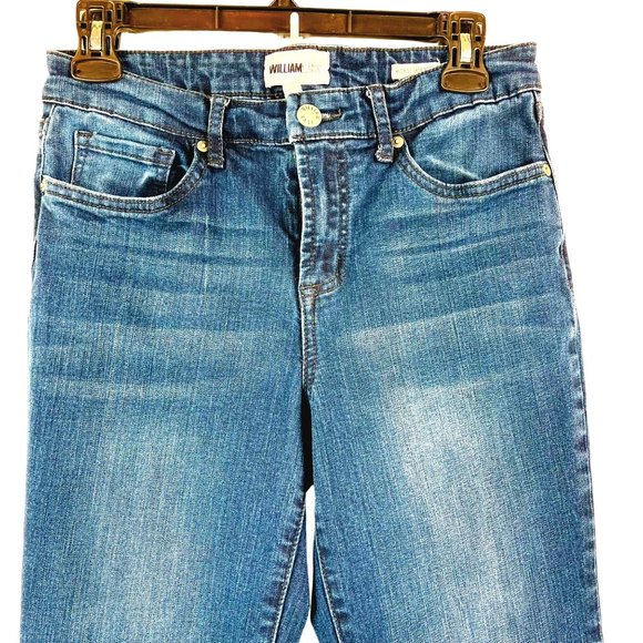 William Rast Blue Mid-Rise Crop Boot Jeans Juniors Size 28 Stretch - Picture 2 of 14